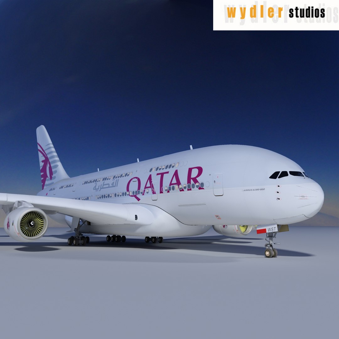 Amazon.com: QIYUMOKE A380 Qatar 1/160 Large Scale Airplane