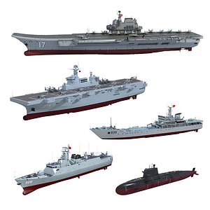 China Navy Set02 3D model