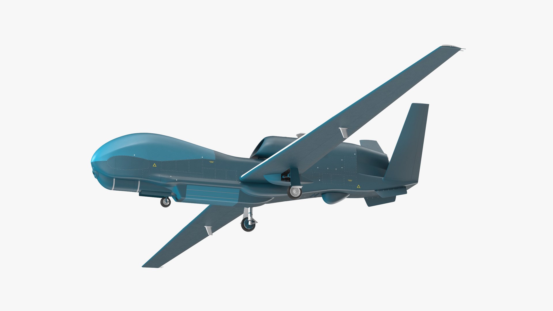 Unmanned Surveillance Drone Rigged for Maya 3D model preview