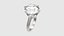 Anillo solitario con banda pavé JDBCo