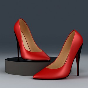 3D Models High Heeled Shoe