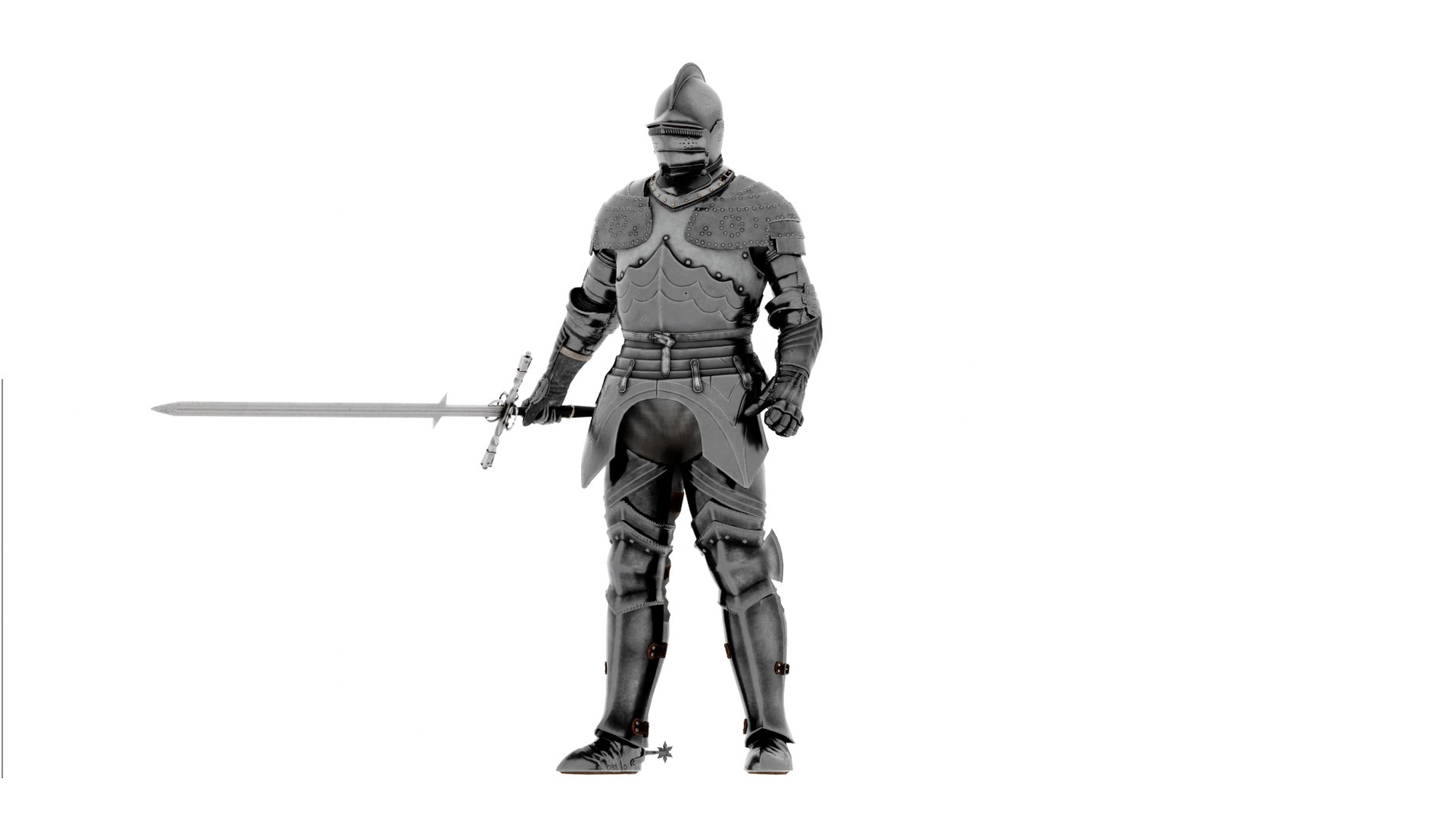 Knight With Attachable And Removable Armor Fully Rigged 3D Model ...