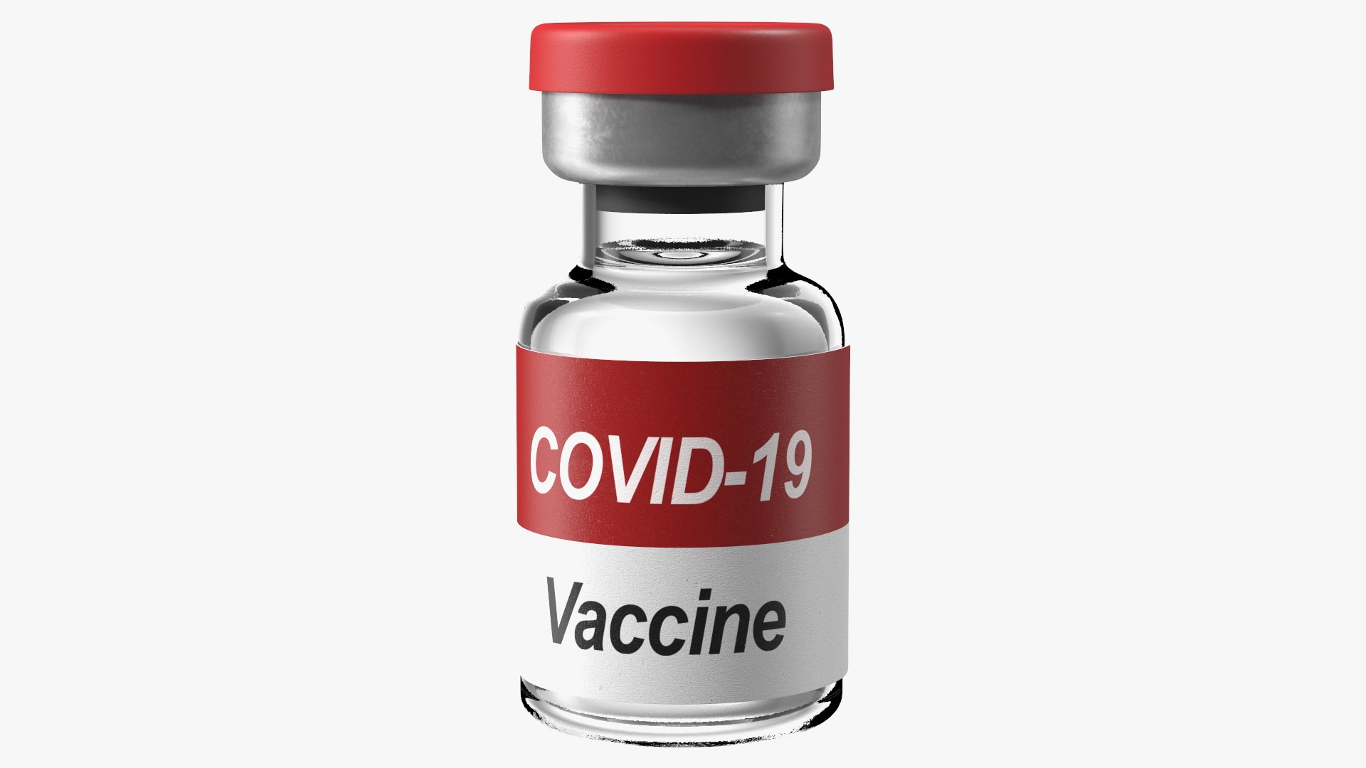 Vaccine Bottle Covid19 3D model preview