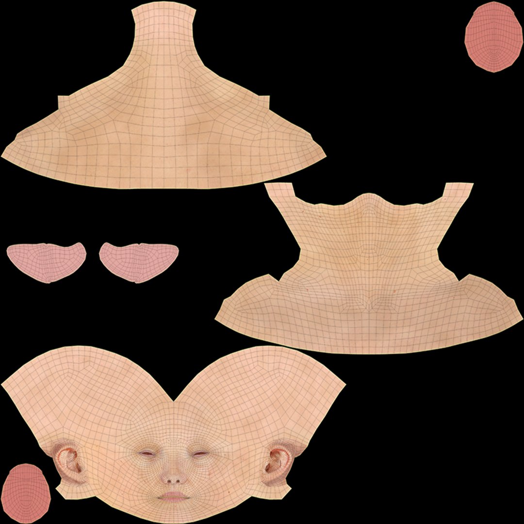 Female head 3D - TurboSquid 1229428
