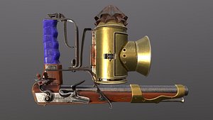 3D flintlock pistol 1 model