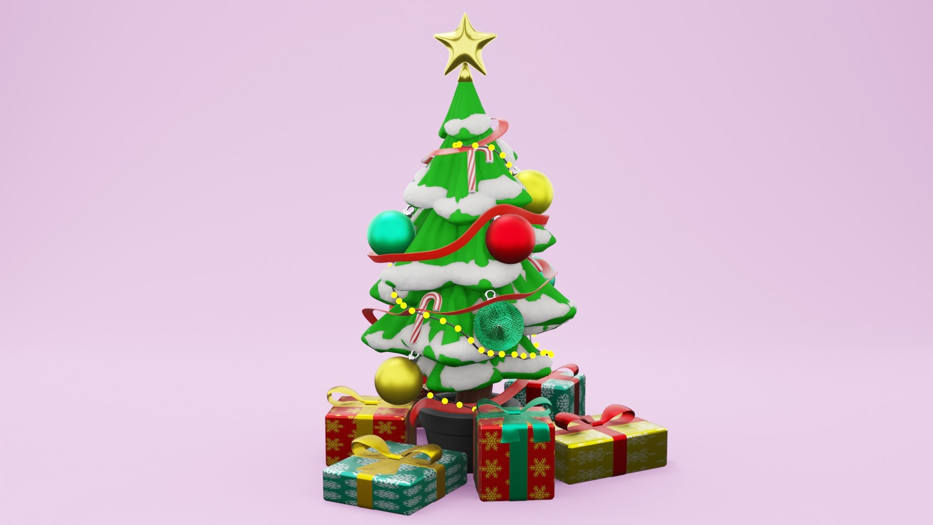 3d Model Christmas Tree Turbosquid 2002576 9757