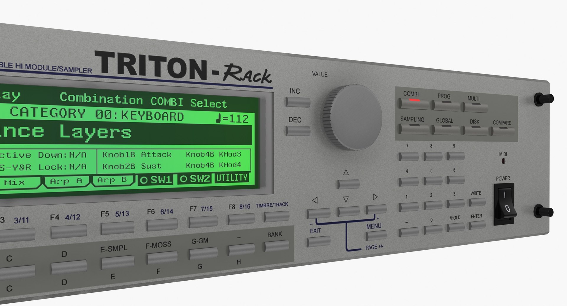 Max Korg Triton Rack Synth