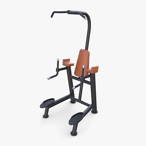3D Chin up and dip station v1 model