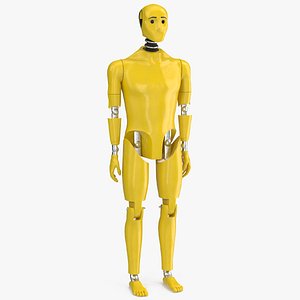 Yellow Crash Test Dummy 3D model