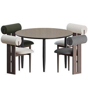 Hippo Dinning Set by Norr11 3D