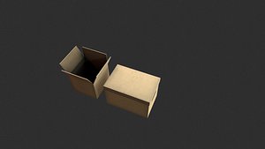 3D model Cardboard boxes