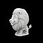 Modello di stampa 3D di una statuetta di leone dei cartoni animati