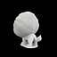 Modello di stampa 3D di una statuetta di leone dei cartoni animati