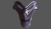 Necro Skull Mask 3D print model