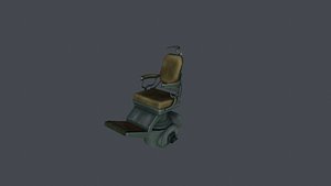 3D abandoned medical chair model