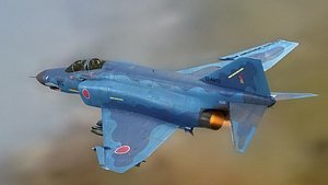 3D model F4 Phantom 2 Kai - With Cockpit - Fully Rigged - High Resolution Textures