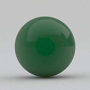 3D model Pool Snooker Ball Green