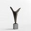 3D Modern Decorative Abstract Metal Art Sculpture 07 model