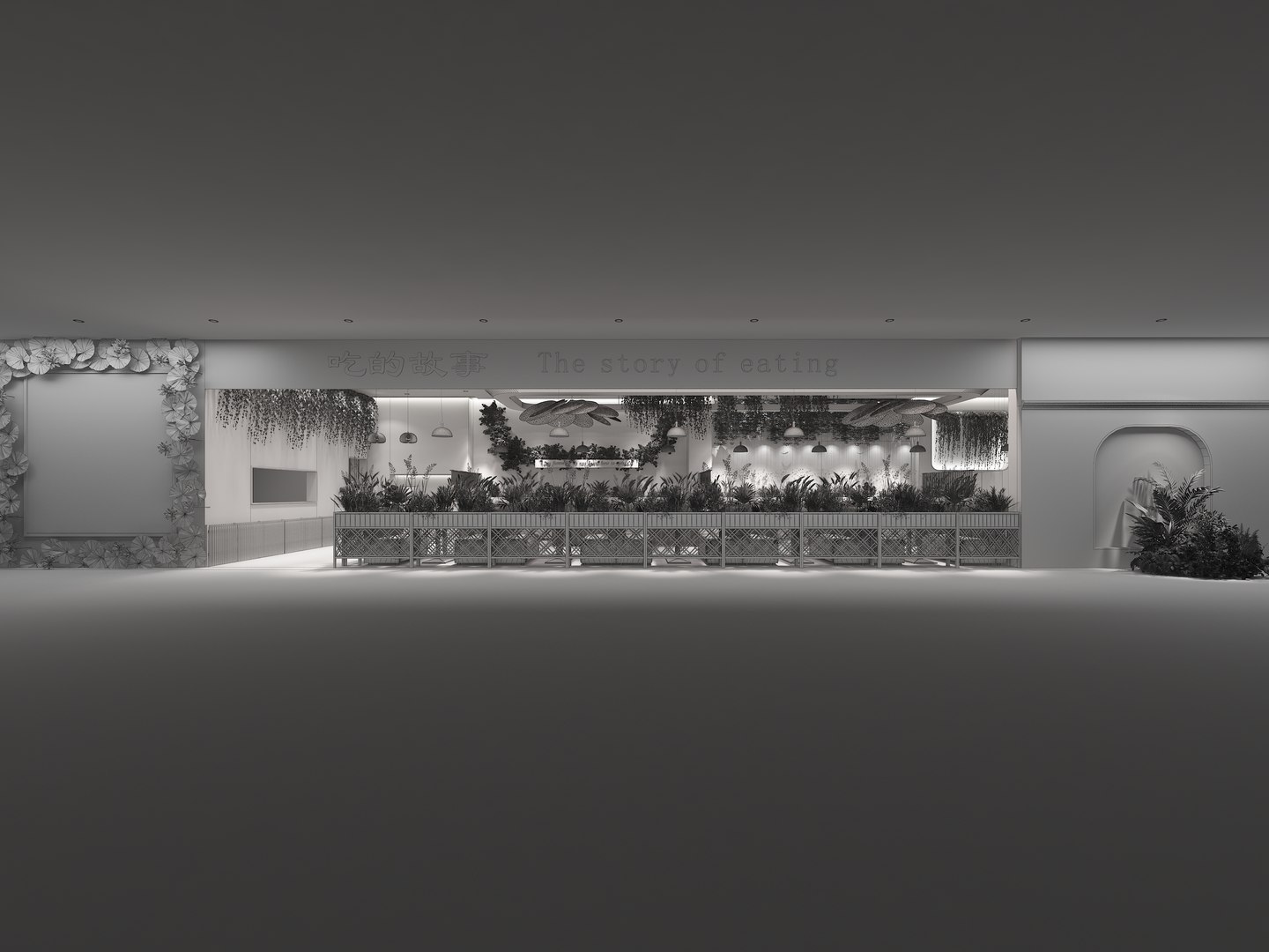 Modern Restaurant Vegetal Style 3D Model 3D - TurboSquid 1998101