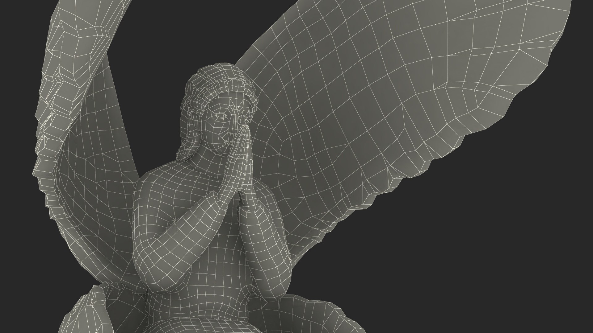 Praying Angel Figure Model - TurboSquid 2284104