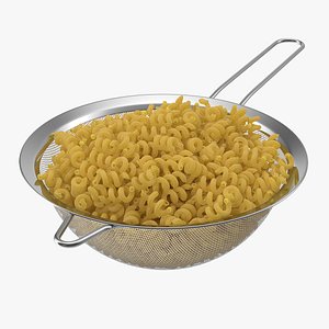 boiled pasta 3D model