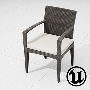 dedon panama chair ue4 3d model