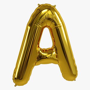 3D balloon foil gold