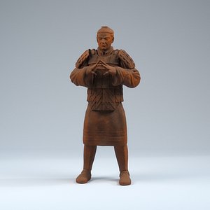 3d model terracotta statues decoration