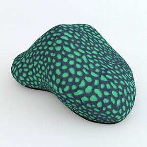 3d model green brain coral