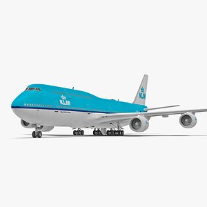boeing 747-8i klm 3d 3ds