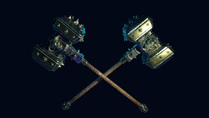 3D ue4 pbr metal model