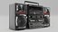 3D retro boombox