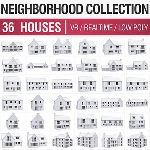 Neighborhood Houses Collection  - 36 Pack model