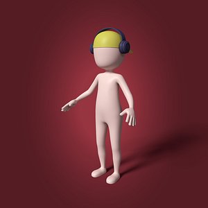 3D model boy cartoon