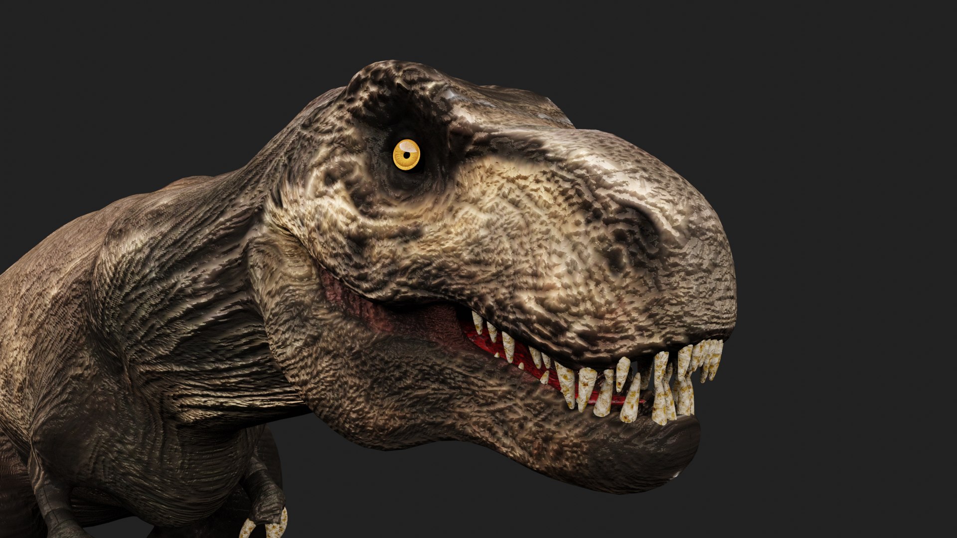 Tyrannosaurus Rex Animated Rigged 3D - TurboSquid 2036033