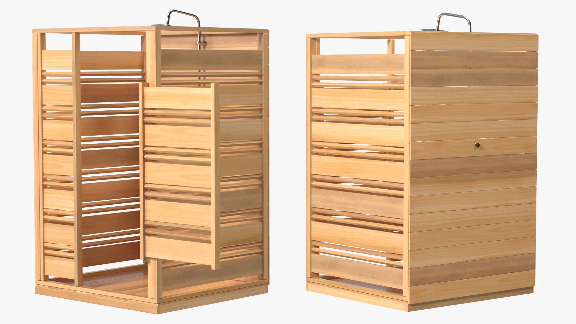 Outdoor Cloudburst Shower 3D model preview