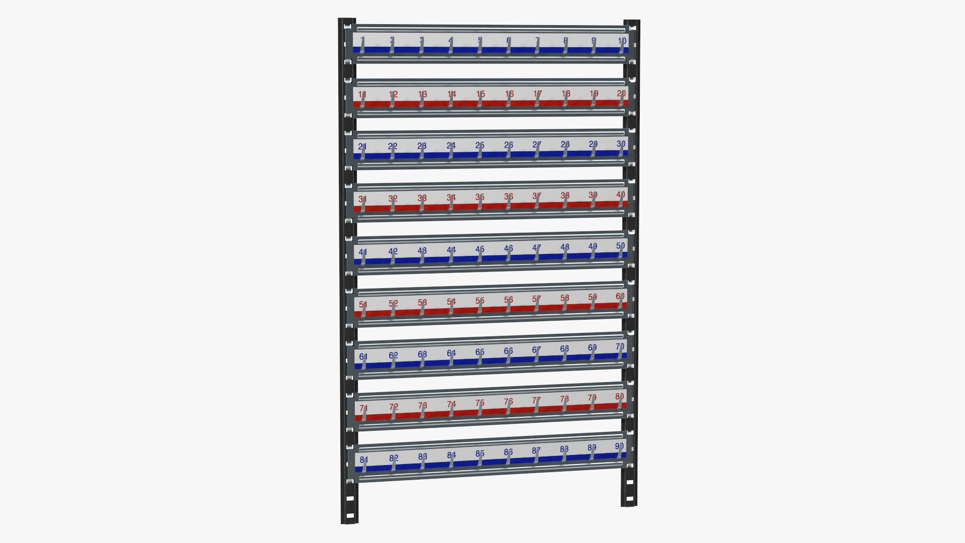 Industrial Key Rack 3D Model TurboSquid 1828162