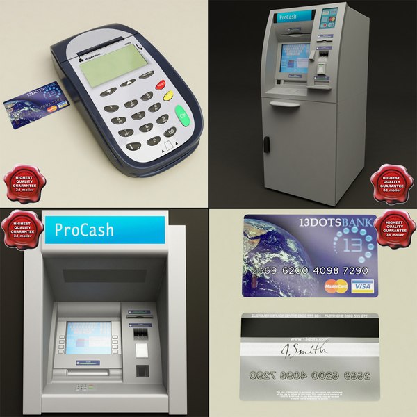 cash machines 3d model