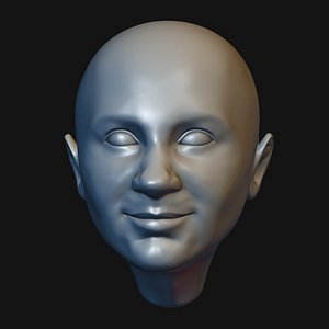3D Male head 13 model