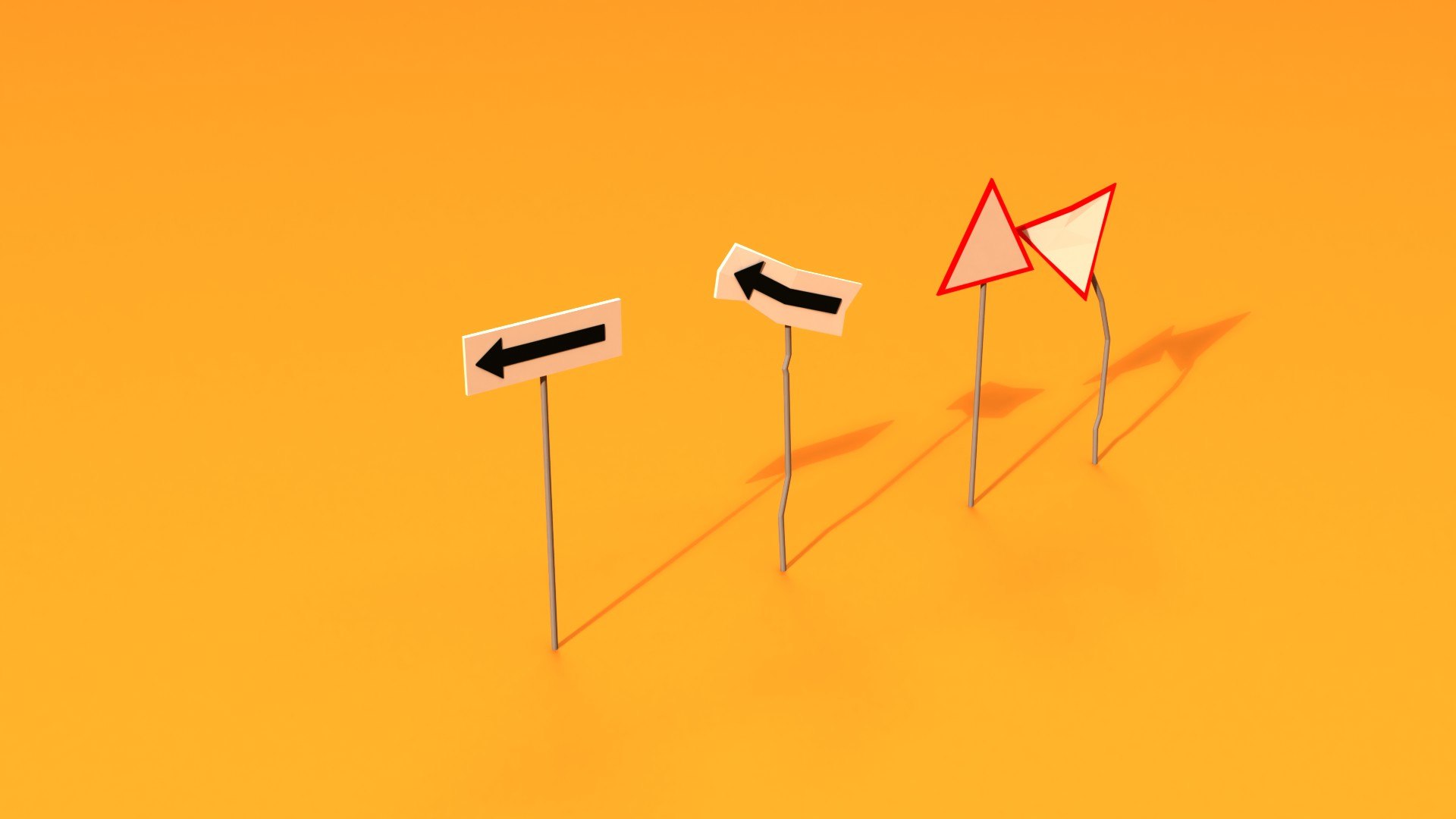 3D Road Signs - TurboSquid 1629643