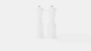 Salt and pepper grinder set glossy White 21cm