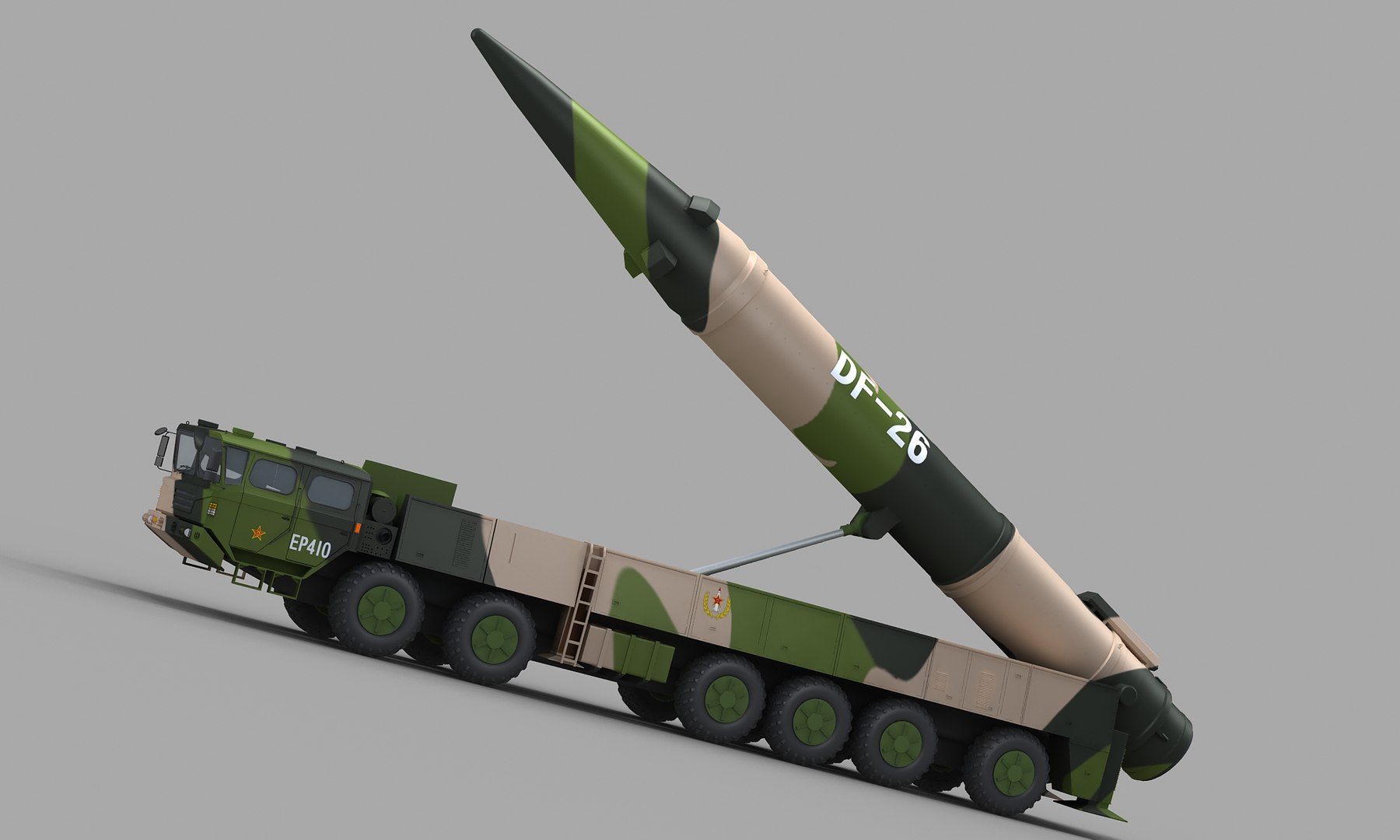 Chinese Df-26 Missile 3D Model - TurboSquid 1287936