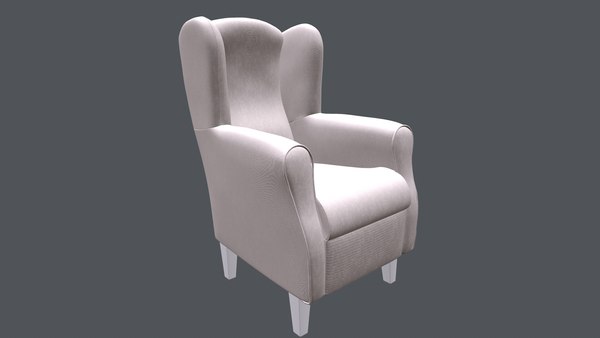 WingBack Chair 3D model