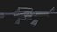 Carabine XM177 Guerre du Vietnam PBR basse résolution