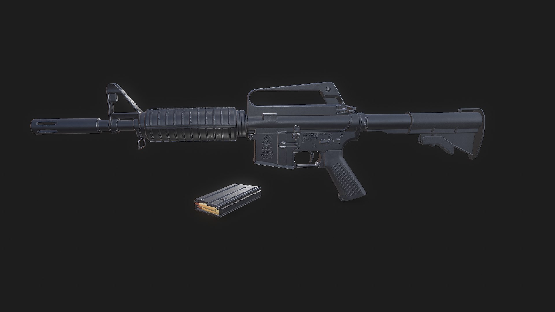 3D XM177 Carbine Vietnam War Low-poly PBR https://p.turbosquid.com/ts-thumb/0v/dCoQae/G3/screenshot003/png/1767273581/1920x1080/fit_q87/814ee2666d394fd14b4b5993c79fa24082c262cc/screenshot003.jpg