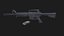 Carabine XM177 Guerre du Vietnam PBR basse résolution