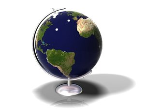 globe animation 3d model