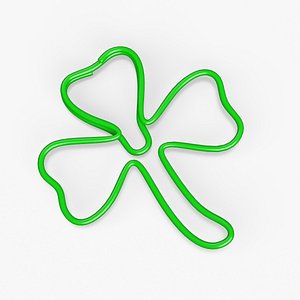 3D Clover Shaped Paper Clip