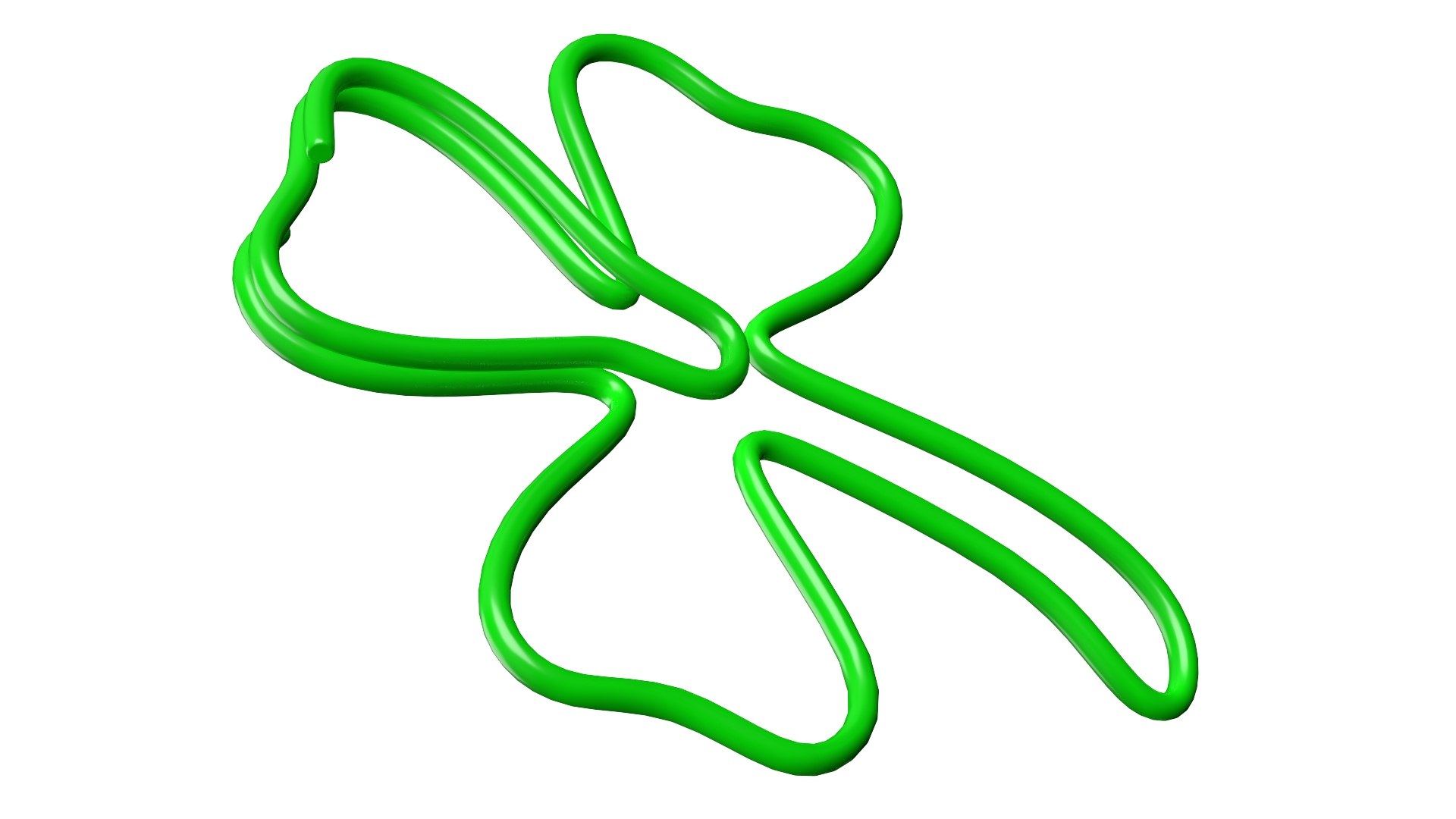 3D Clover Shaped Paper Clip - TurboSquid 2191744