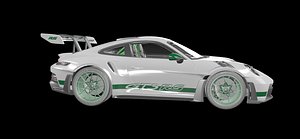 3D model Porsche 911 GT3RS 992